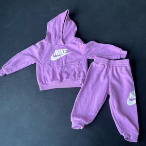 Nike Kids Lavender Hoodie and Joggers Set